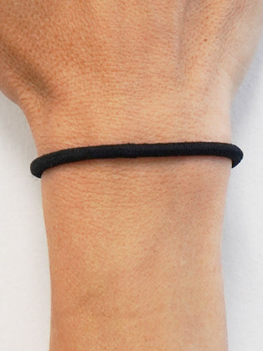 Amazon.com : Bracelet Hair Ties With Beige Black Elastic, Looks Cute On  Your Wrist And Great In Your Hair from Maya J (Blue, Pink, Black) : Beauty  & Personal Care